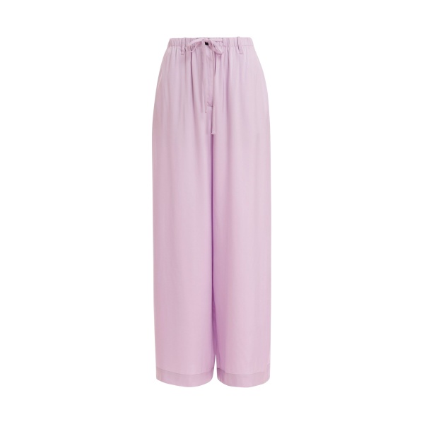 Essentiel Antwerp Lilac Relaxed-Fit Trousers With Drawstring Hems - Essentiel Antwerp Pants - Colorful Belgian Design - Shop at Luxury Shoes 