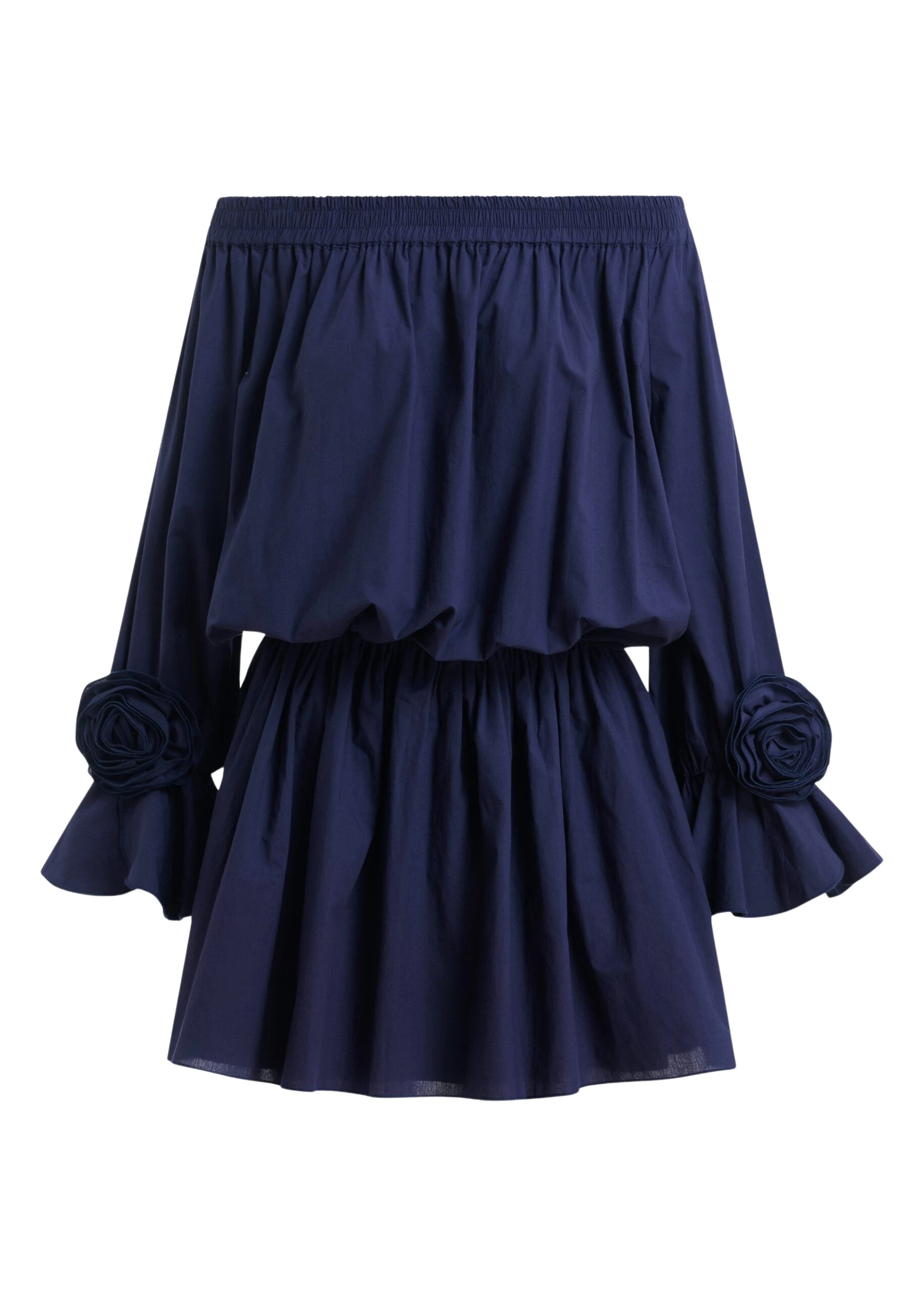 Essentiel-Antwerp-Navy-Strapless-Cotton-Mini-Dress-With-Rosette-Details-scaled59647_nobg Essentiel Antwerp Navy Strapless Cotton Mini Dress With Rosette Details