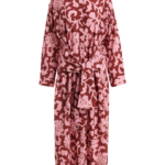 Essentiel Antwerp Pink And Dark Red Cotton Shirt Dress With Faux-Sleeve Detailing - Essentiel Antwerp Dresses - Colorful Belgian Design - Shop at Luxury Shoes 