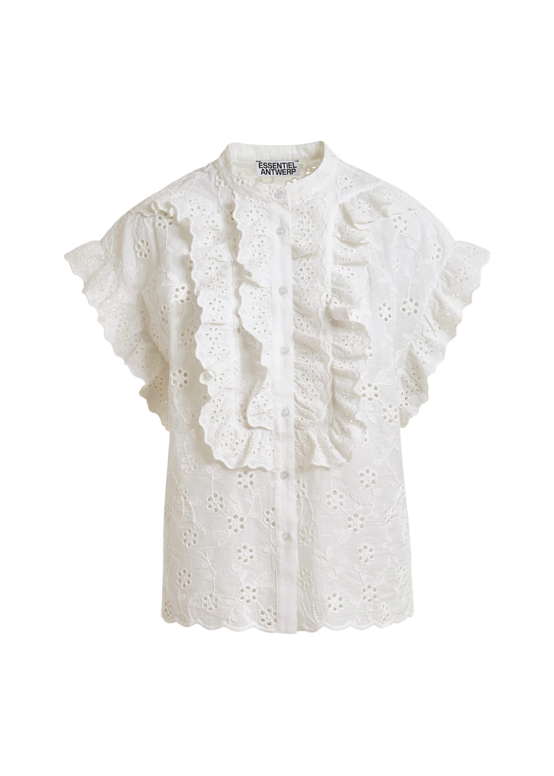 Essentiel-Antwerp-White-Broderie-Anglaise-Cotton-Blouse-With-Ruffled-Trims-scaled47771_nobg Essentiel Antwerp White Broderie Anglaise Cotton Blouse With Ruffled Trims
