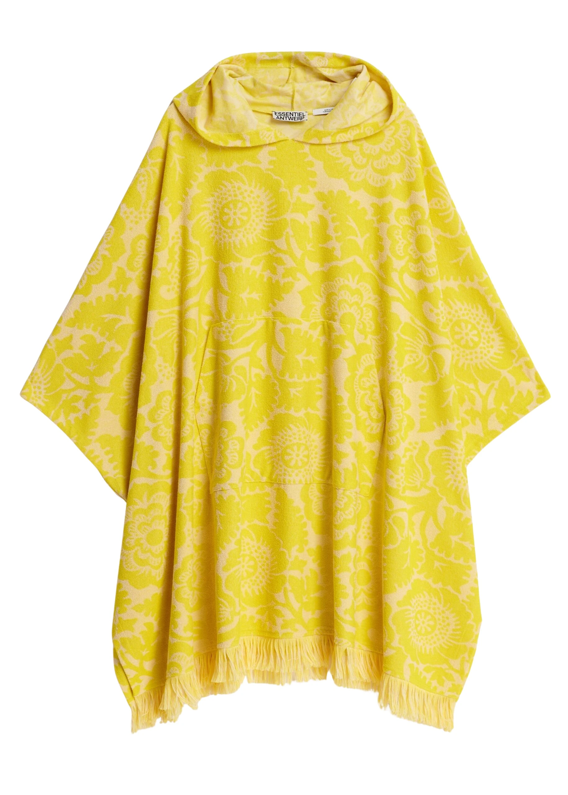 Essentiel-Antwerp-Yellow-Floral-Jacquard-Cotton-Blend-Midi-Dress-With-Hood-scaled87510_nobg Essentiel Antwerp Yellow Floral Jacquard Cotton-Blend Midi Dress With Hood