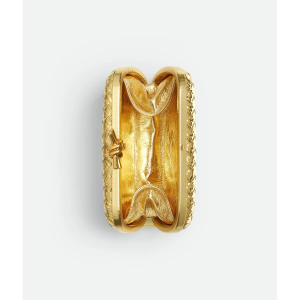 Khaite Women's Knot in Gold - Gold Clutch Bags - The Lotus Tote Bag - Shop at Luxury Shoes 
