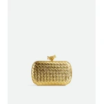 Khaite Women's Knot in Gold - Gold Clutch Bags - The Lotus Tote Bag - Shop at Luxury Shoes 