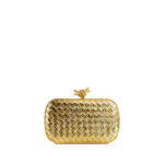 Khaite Women's Knot in Gold - Gold Clutch Bags - The Lotus Tote Bag - Shop at Luxury Shoes 