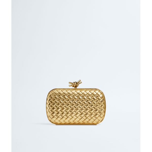 Khaite Women's Knot in Gold - Gold Clutch Bags - The Lotus Tote Bag - Shop at Luxury Shoes 