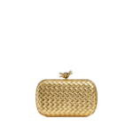 Khaite Women's Knot in Gold - Gold Clutch Bags - The Lotus Tote Bag - Shop at Luxury Shoes 