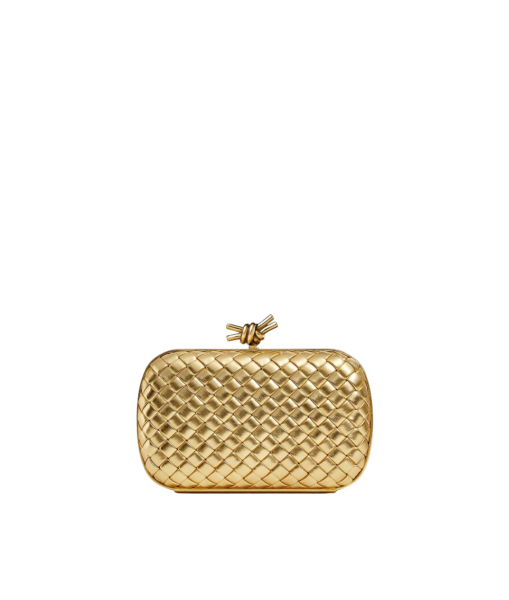 Khaite Women's Knot in Gold - Gold Clutch Bags - The Lotus Tote Bag - Shop at Luxury Shoes 