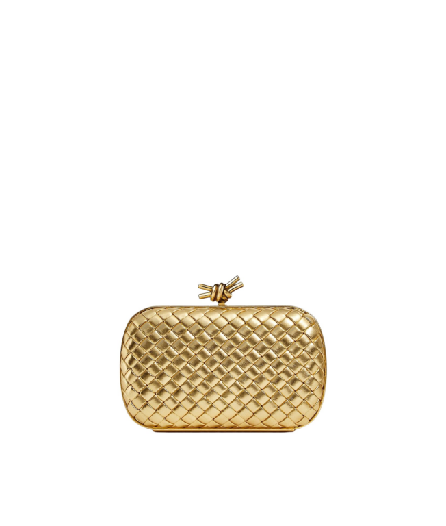 Khaite Women's Knot in Gold - Gold Clutch Bags - The Lotus Tote Bag - Shop at Luxury Shoes 