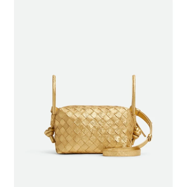 Khaite Women's Loop Top Handle in Gold - Gold Totes & Top-Handle Bags - The Lotus Tote Bag - Shop at Luxury Shoes 