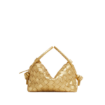 Khaite Women's Loop Top Handle in Gold - Gold Totes & Top-Handle Bags - The Lotus Tote Bag - Shop at Luxury Shoes 