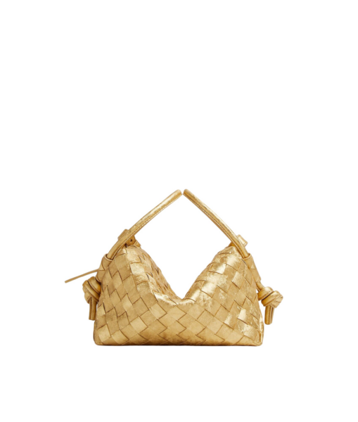 Khaite Women's Loop Top Handle in Gold - Gold Totes & Top-Handle Bags - The Lotus Tote Bag - Shop at Luxury Shoes 
