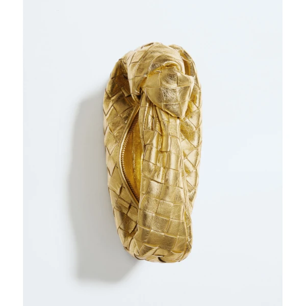 Khaite Women's Mini Jodie in Gold - Gold Mini Bags - The Lotus Tote Bag - Shop at Luxury Shoes 