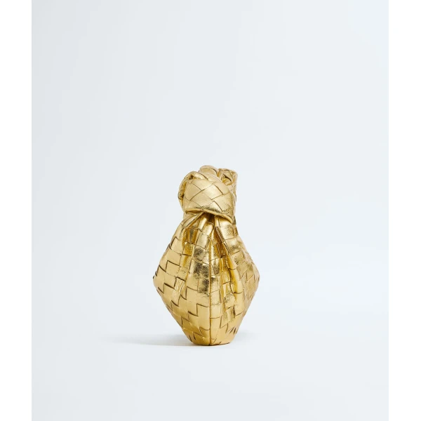Khaite Women's Mini Jodie in Gold - Gold Mini Bags - The Lotus Tote Bag - Shop at Luxury Shoes 