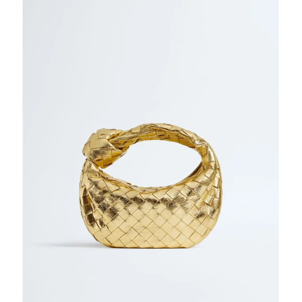 Khaite Women's Mini Jodie in Gold - Gold Mini Bags - The Lotus Tote Bag - Shop at Luxury Shoes 