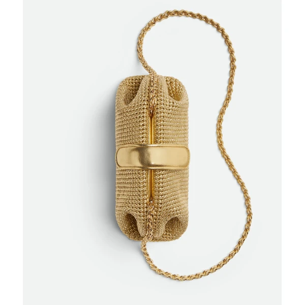 Khaite Women's Small Lauren 1980 in Gold - Gold Shoulder & Crossbody Bags - The Lotus Tote Bag - Shop at Luxury Shoes 
