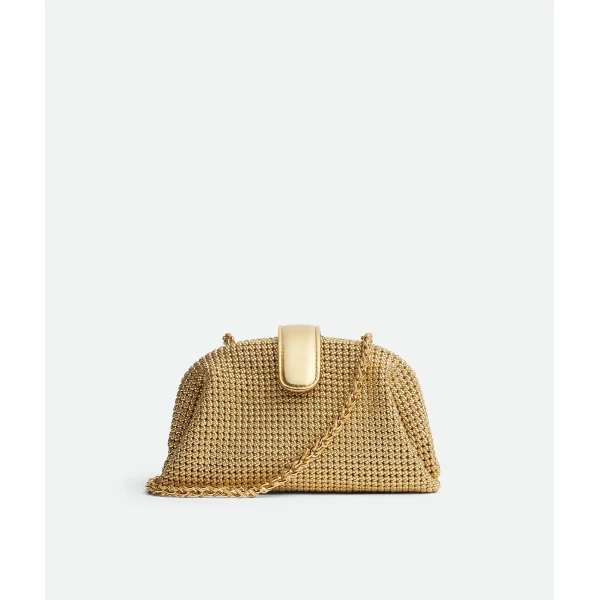 Khaite Women's Small Lauren 1980 in Gold - Gold Shoulder & Crossbody Bags - The Lotus Tote Bag - Shop at Luxury Shoes 