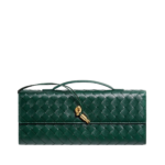 Khaite Women's Andiamo Clutch in Emerald green - Green Clutch Bags - The Lotus Tote Bag - Shop at Luxury Shoes 