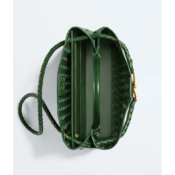 Khaite Women's Andiamo in Basil - Green Totes & Top-Handle Bags - The Lotus Tote Bag - Shop at Luxury Shoes 