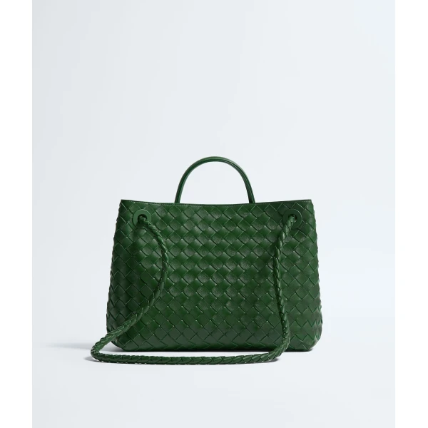 Khaite Women's Andiamo in Basil - Green Totes & Top-Handle Bags - The Lotus Tote Bag - Shop at Luxury Shoes 
