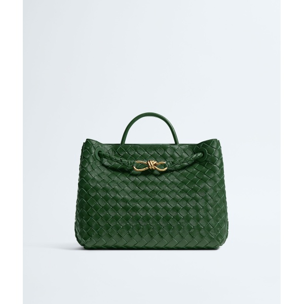 Khaite Women's Andiamo in Basil - Green Totes & Top-Handle Bags - The Lotus Tote Bag - Shop at Luxury Shoes 