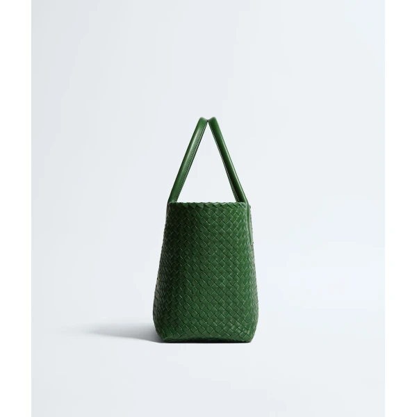 Khaite Women's Cabat in Basil - Green Totes & Top-Handle Bags - The Lotus Tote Bag - Shop at Luxury Shoes 