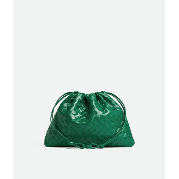 Khaite Women's Dustbag in Jungle - Green Shoulder & Crossbody Bags - The Lotus Tote Bag - Shop at Luxury Shoes 