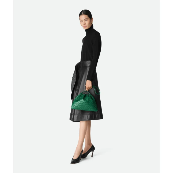 Khaite Women's Dustbag in Jungle - Green Shoulder & Crossbody Bags - The Lotus Tote Bag - Shop at Luxury Shoes 
