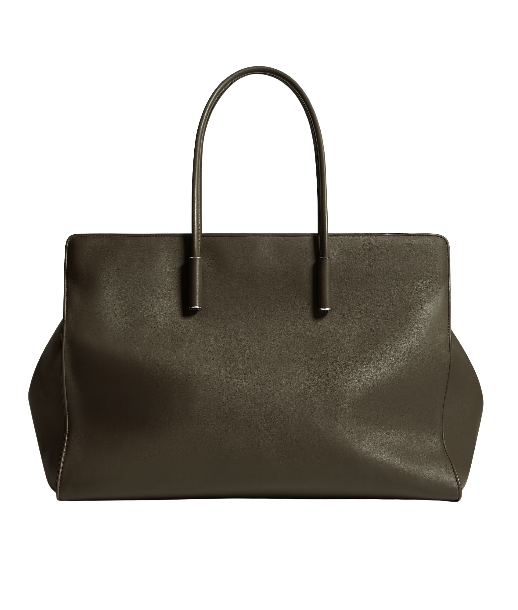 Green-Womens-Maxi-Barbara-Tote-in-Dark-olive-coveti97970_nobg Khaite Women's Maxi Barbara Tote in Dark olive - Green Totes & Top-Handle Bags - The Lotus Tote Bag - Shop at Luxury Shoes