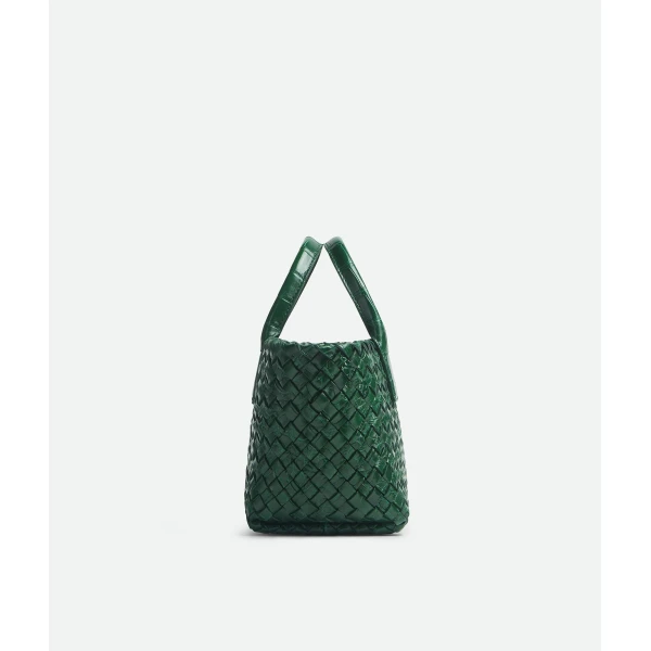 Khaite Women's Mini Cabat in Emerald green - Green Mini Bags - The Lotus Tote Bag - Shop at Luxury Shoes 