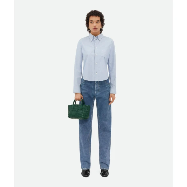 Khaite Women's Mini Cabat in Emerald green - Green Mini Bags - The Lotus Tote Bag - Shop at Luxury Shoes 