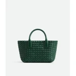 Khaite Women's Mini Cabat in Emerald green - Green Mini Bags - The Lotus Tote Bag - Shop at Luxury Shoes 