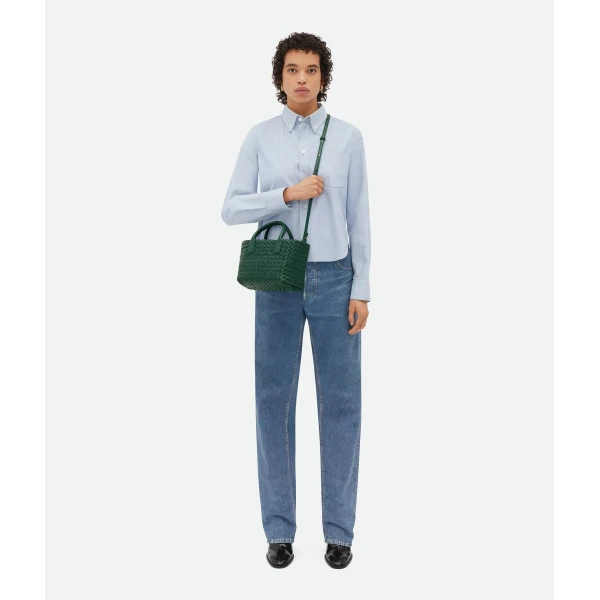 Khaite Women's Mini Cabat in Emerald green - Green Mini Bags - The Lotus Tote Bag - Shop at Luxury Shoes 