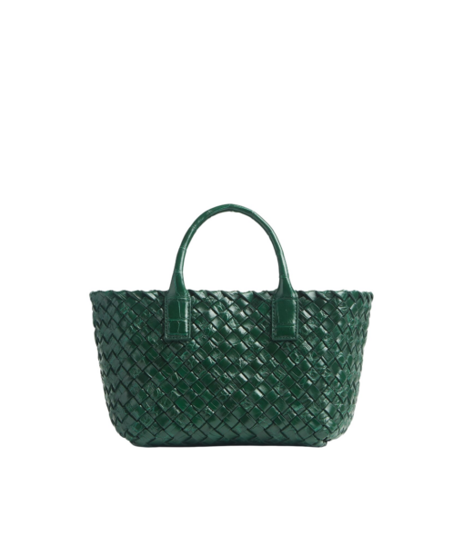 Khaite Women's Mini Cabat in Emerald green - Green Mini Bags - The Lotus Tote Bag - Shop at Luxury Shoes 