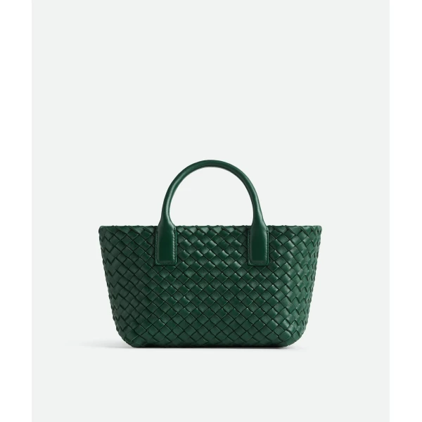 Khaite Women's Mini Cabat in Emerald green - Green Mini Bags - The Lotus Tote Bag - Shop at Luxury Shoes 