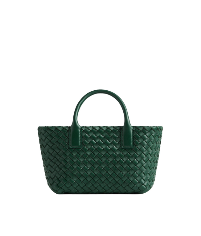 Khaite Women's Mini Cabat in Emerald green - Green Mini Bags - The Lotus Tote Bag - Shop at Luxury Shoes 