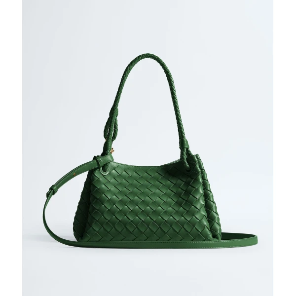 Khaite Women's Parachute in Basil - Green Shoulder & Crossbody Bags - The Lotus Tote Bag - Shop at Luxury Shoes 