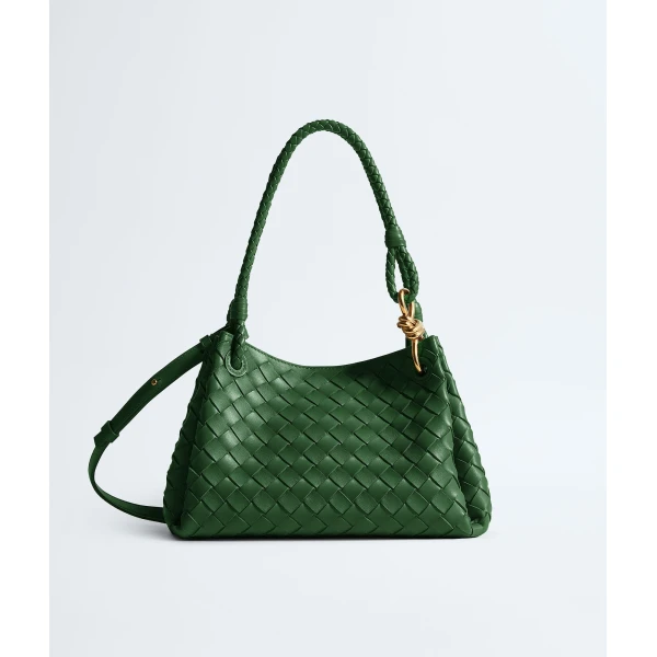 Khaite Women's Parachute in Basil - Green Shoulder & Crossbody Bags - The Lotus Tote Bag - Shop at Luxury Shoes 