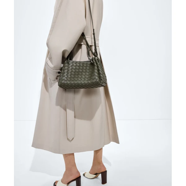 Khaite Women's Parachute in Pickle - Green Shoulder & Crossbody Bags - The Lotus Tote Bag - Shop at Luxury Shoes 