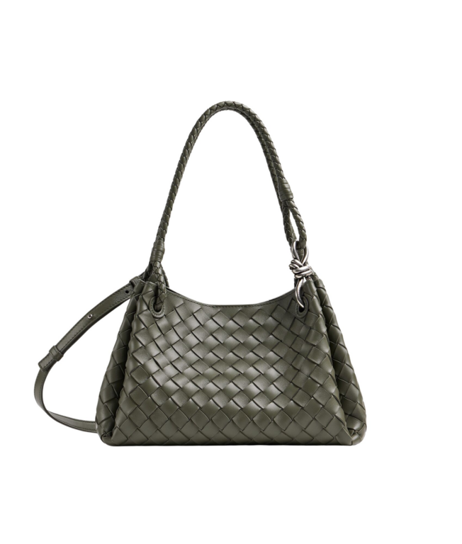 Khaite Women's Parachute in Pickle - Green Shoulder & Crossbody Bags - The Lotus Tote Bag - Shop at Luxury Shoes 