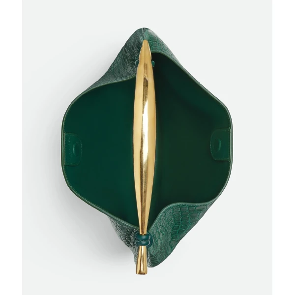 Khaite Women's Sardine in Emerald green - Green Totes & Top-Handle Bags - The Lotus Tote Bag - Shop at Luxury Shoes 