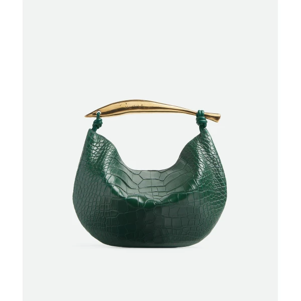 Khaite Women's Sardine in Emerald green - Green Totes & Top-Handle Bags - The Lotus Tote Bag - Shop at Luxury Shoes 