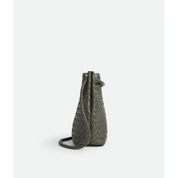 Khaite Women's Small Andiamo Bucket in Pickle - Green Bucket Bags - The Lotus Tote Bag - Shop at Luxury Shoes 