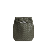 Khaite Women's Small Andiamo Bucket in Pickle - Green Bucket Bags - The Lotus Tote Bag - Shop at Luxury Shoes 