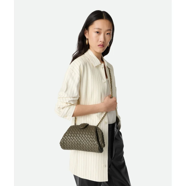 Khaite Women's Small Lauren 1980 in Cypress - Green Shoulder & Crossbody Bags - The Lotus Tote Bag - Shop at Luxury Shoes 