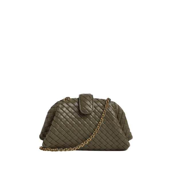 Khaite Women's Small Lauren 1980 in Cypress - Green Shoulder & Crossbody Bags - The Lotus Tote Bag - Shop at Luxury Shoes 