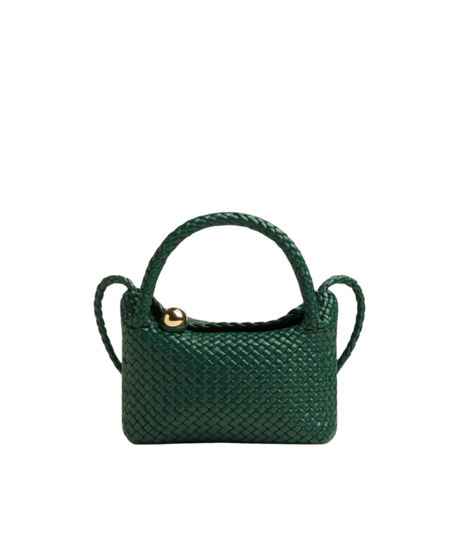 Khaite Women's Small Tosca in Emerald green - Green Shoulder & Crossbody Bags - The Lotus Tote Bag - Shop at Luxury Shoes 