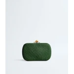 Khaite Women's Soft Knot in Basil - Green Clutch Bags - The Lotus Tote Bag - Shop at Luxury Shoes 