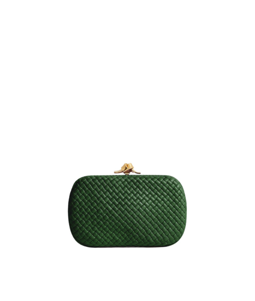 Khaite Women's Soft Knot in Basil - Green Clutch Bags - The Lotus Tote Bag - Shop at Luxury Shoes 