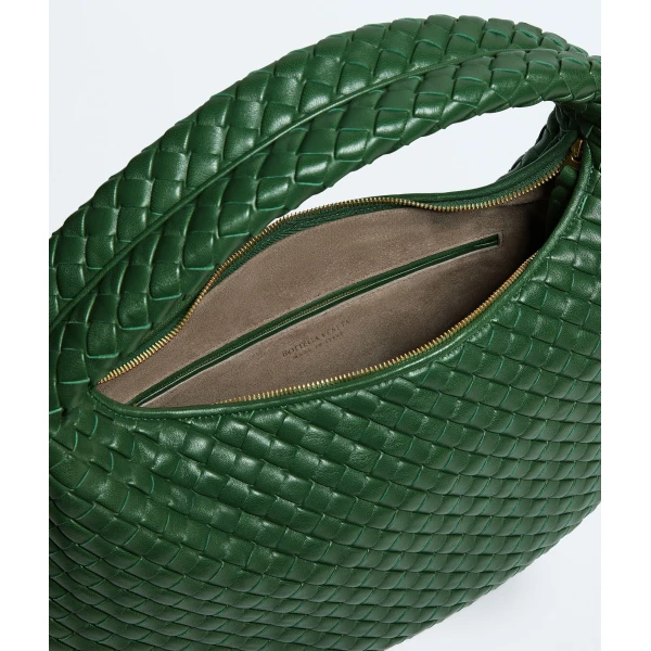 Khaite Women's Veneta in Basil - Green Shoulder & Crossbody Bags - The Lotus Tote Bag - Shop at Luxury Shoes 