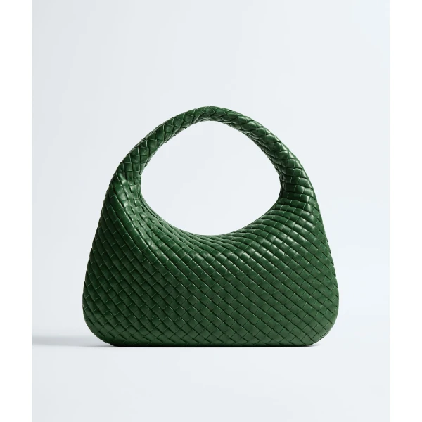 Khaite Women's Veneta in Basil - Green Shoulder & Crossbody Bags - The Lotus Tote Bag - Shop at Luxury Shoes 